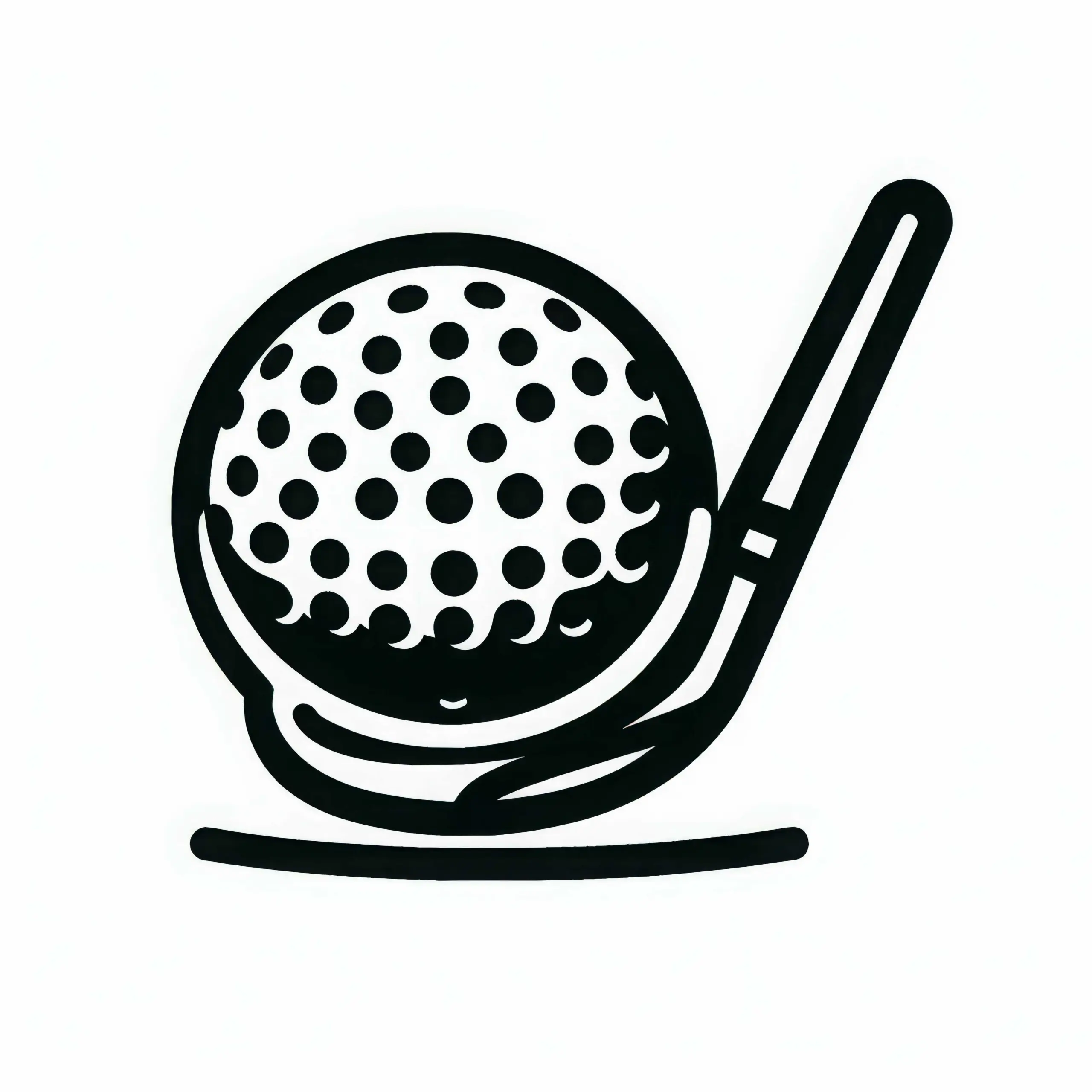 Golfball Ausmalbild Einfach Kostenlos