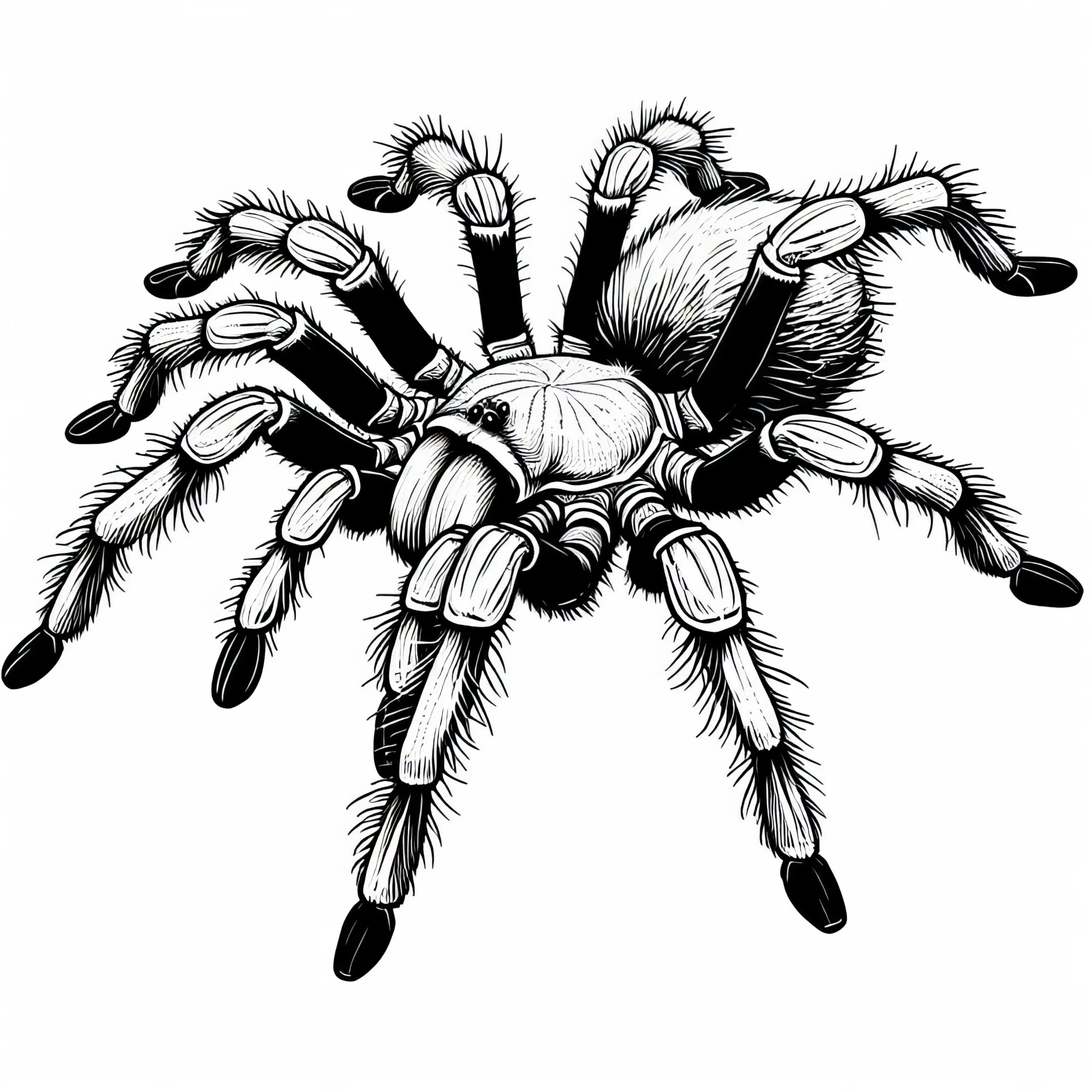 Goliath Vogelspinne Theraphosa Blondi Ausmalbild Gratis