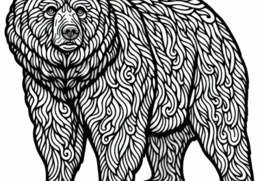 Grizzlybär Ausmalbild Kostenlos