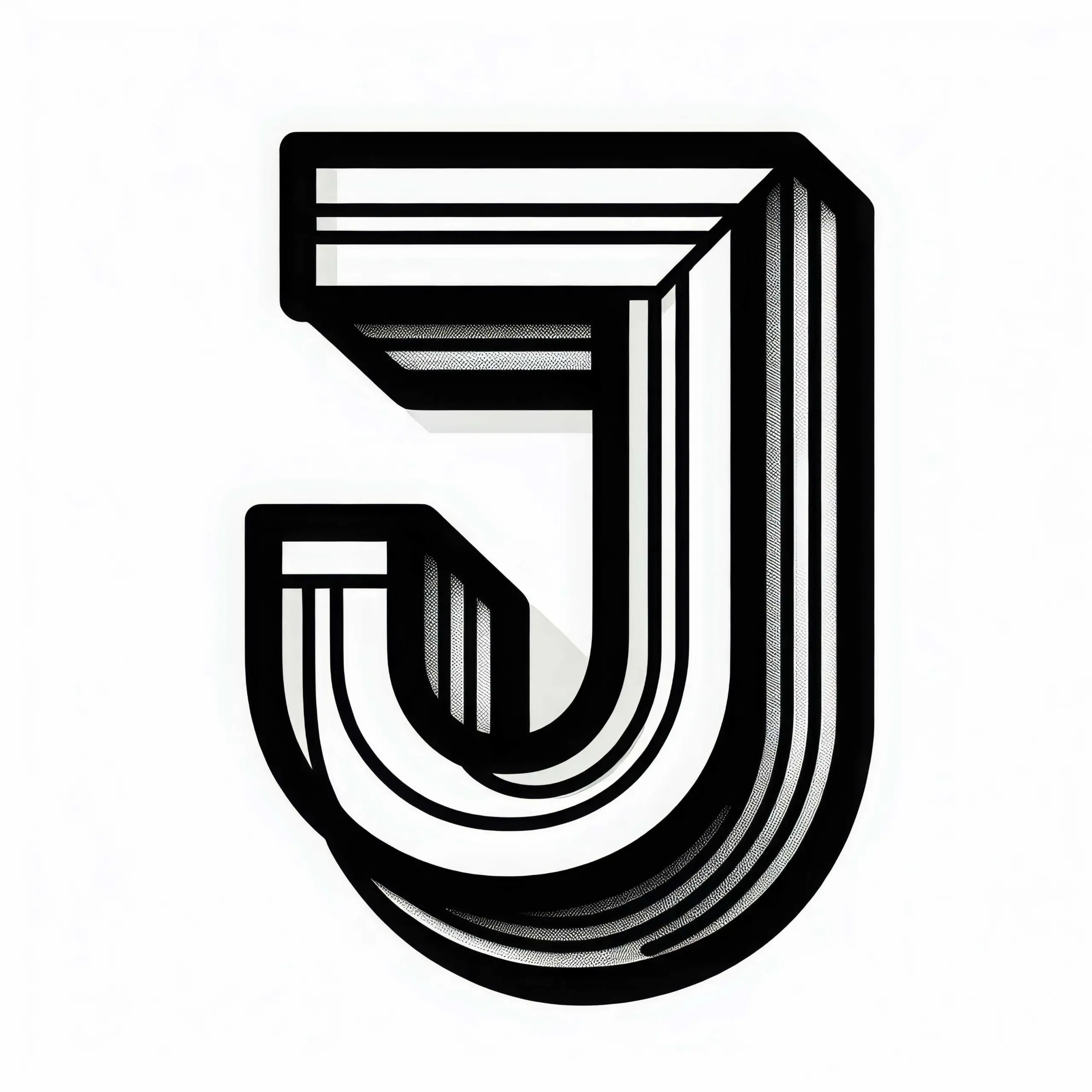Großbuchstabe J Ausmalbild Gratis