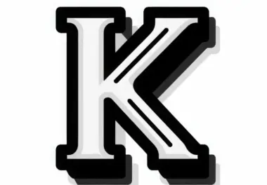 Kostenlose K-Malvorlage mit Großbuchstaben