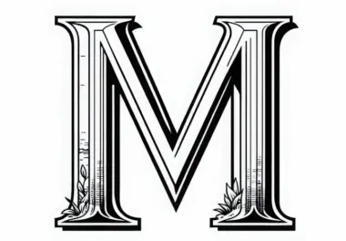 Großbuchstabe M Malvorlage Kostenlos