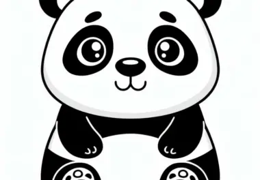 Großer Panda Ausmalbild Kostenlos