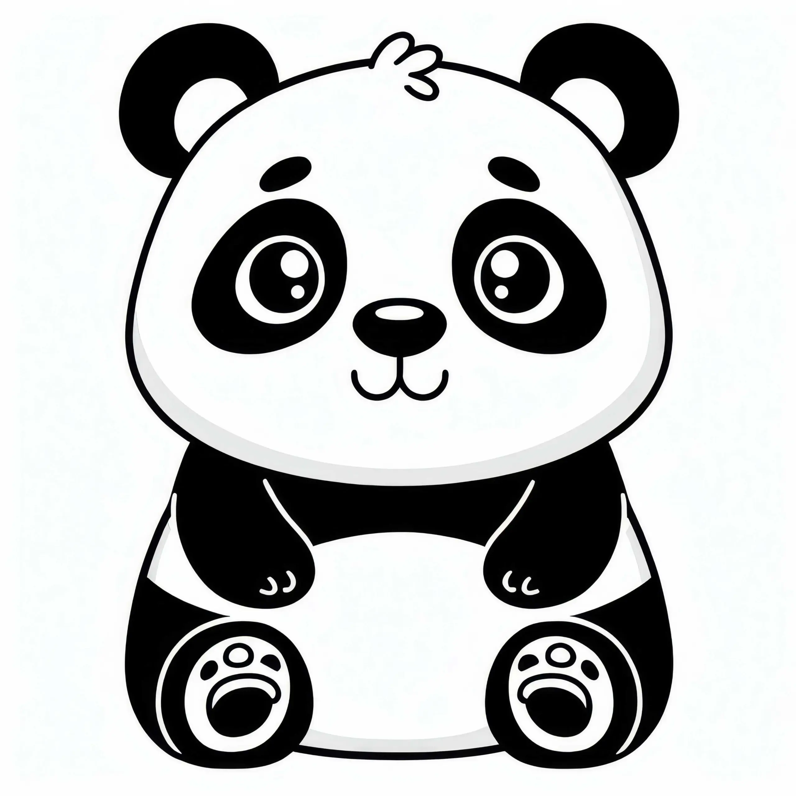 Großer Panda Ausmalbild Kostenlos