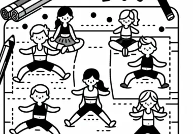 Fitness: kostenlose Ausmalbilder