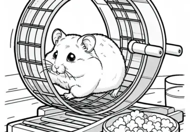 Hamster-Ausmalbilder kostenlos herunterladen