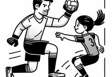 Handballer Ausmalbild Kostenlos