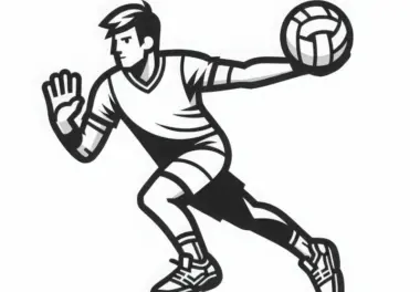 Handballer: kostenlose Ausmalbilder
