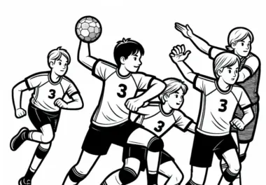 Handball: kostenlose Ausmalbilder