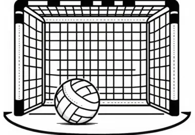 Ausmalbild Handballtor – Kostenlos zum Download