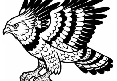 Harpyie Harpy Eagle Vogel Südamerika Malvorlage Gratis