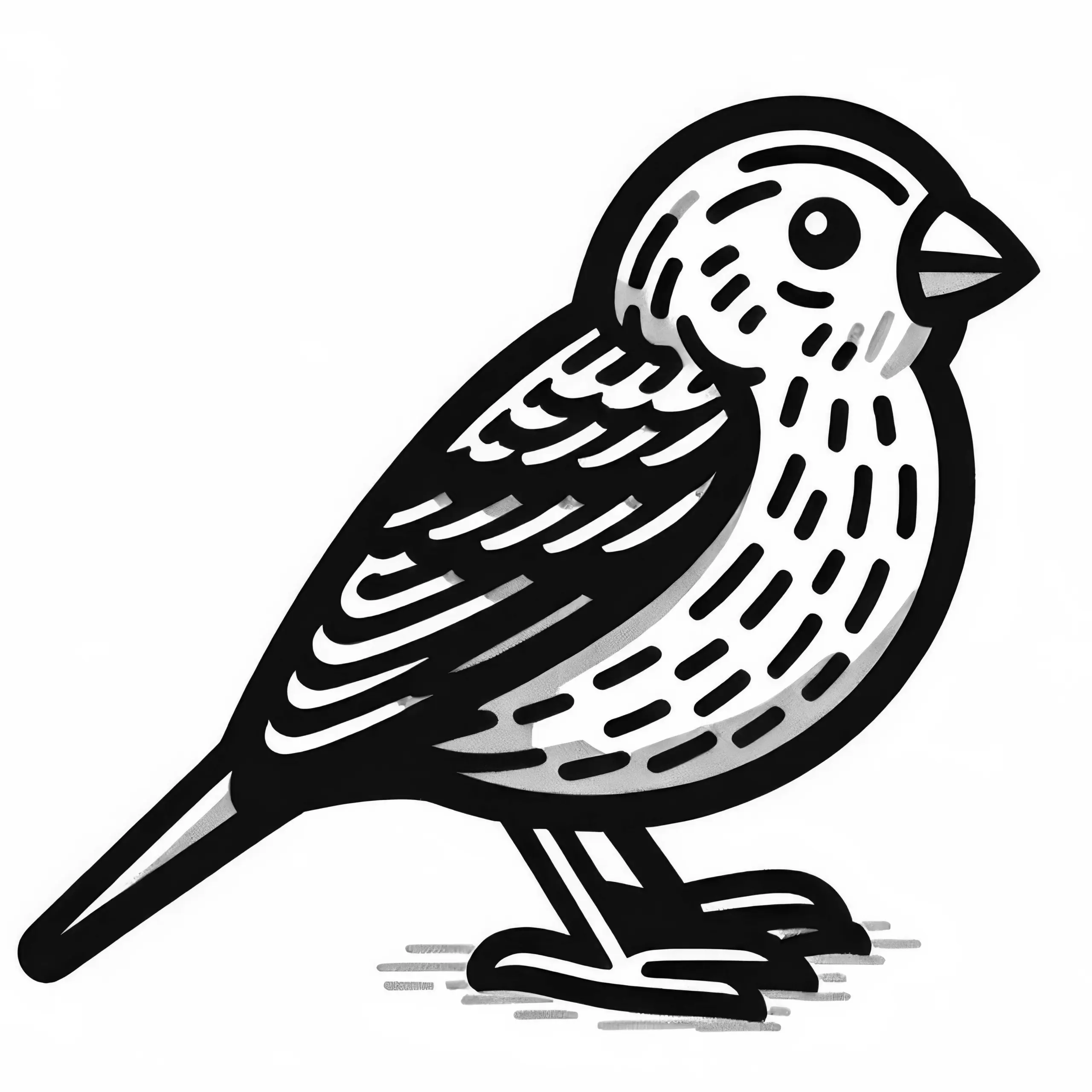 Hausgimpel (House Finch) Vogel aus Nordamerika – Ausmalbild kostenlos