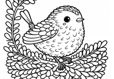 Heckenbraunelle Vogel in Europa Ausmalbild Gratis