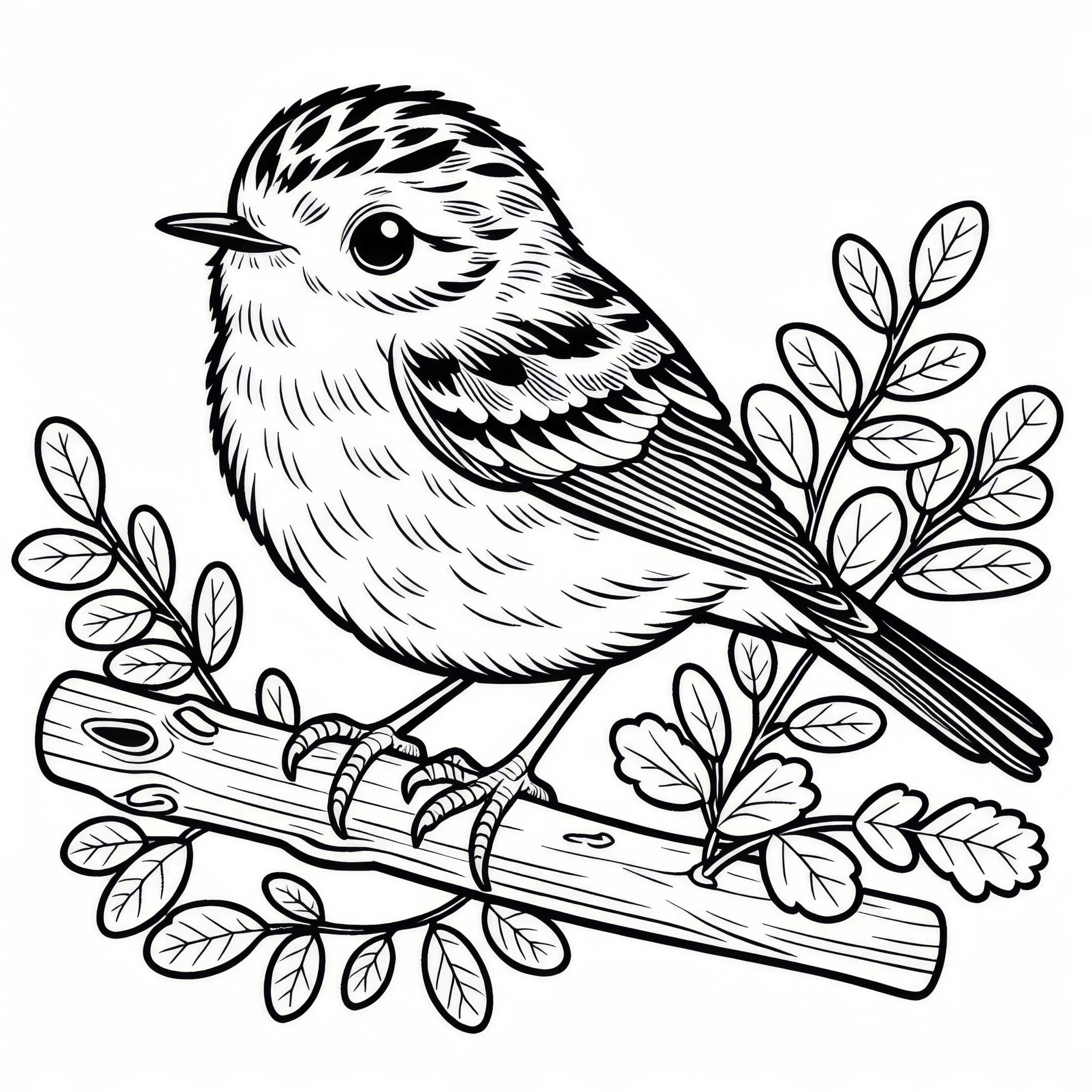 Heckensänger Vogel Europa Malvorlage Kostenlos (Ausmalbild)