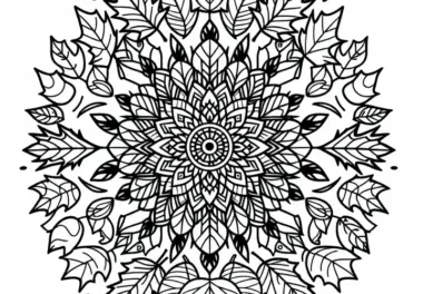 Herbst-Mandalas zum Ausdrucken & Ausmalen