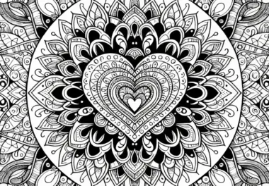 Mandalas mit verschiedenen Motiven