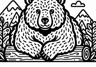 Himalaya-Bär als Malvorlage kostenlos