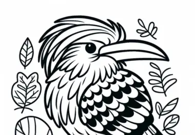 Hoatzin Vogel Südamerika Malvorlage Gratis