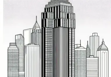 Hochhaus Malvorlage Gratis