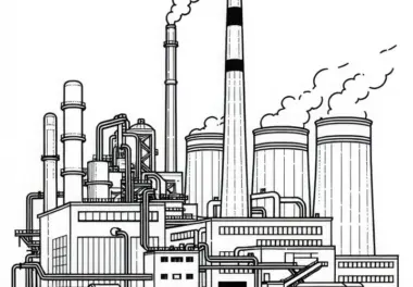 Holzheizkraftwerk Malvorlage Gratis