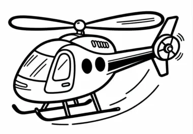 Hubschrauber Malvorlage Einfach Kostenlos