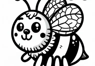 Hummel Cartoon Malvorlage Gratis