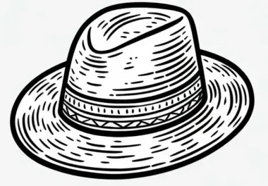 Hut Ausmalbild für Kleidung Kostenlos