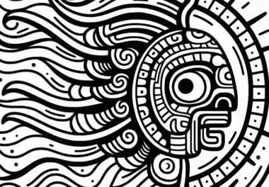 Maya – Sternzeichen: Ausmalbilder