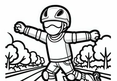 Inline-Skating: kostenlose Ausmalbilder