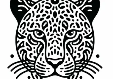 Ausmalbild eines Jaguars – Raubkatze zum Download