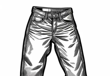 Jeans Ausmalbild für Kleidung Kostenlos