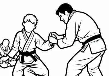 Jiu-Jitsu Malvorlage kostenlos