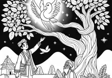 Der goldene Vogel: Ausmalbilder kostenlos ausmalen