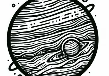 Jupiter Malvorlage einfach gratis herunterladen