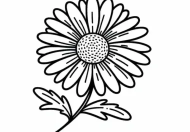 Kamille Malvorlage kostenlos herunterladen und ausmalen