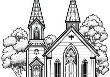 Kapelle Malvorlage Gratis