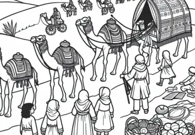 Die Seidenstraße: Ausmalbilder kostenlos ausmalen