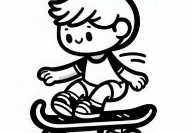 Skateboarden: kostenlose Ausmalbilder