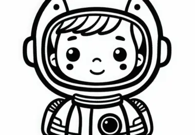 Kinder Astronaut Malvorlage Einfach Kostenlos