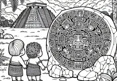 Die Maya: Ausmalbilder kostenlos ausmalen