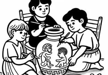 Griechische Antike: Ausmalbilder kostenlos ausmalen