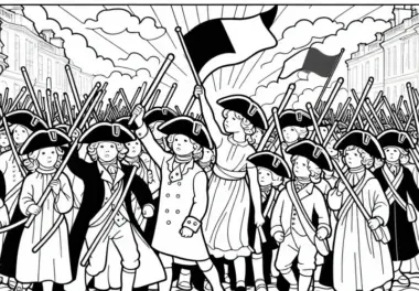 Französische Revolution: Ausmalbilder kostenlos ausmalen