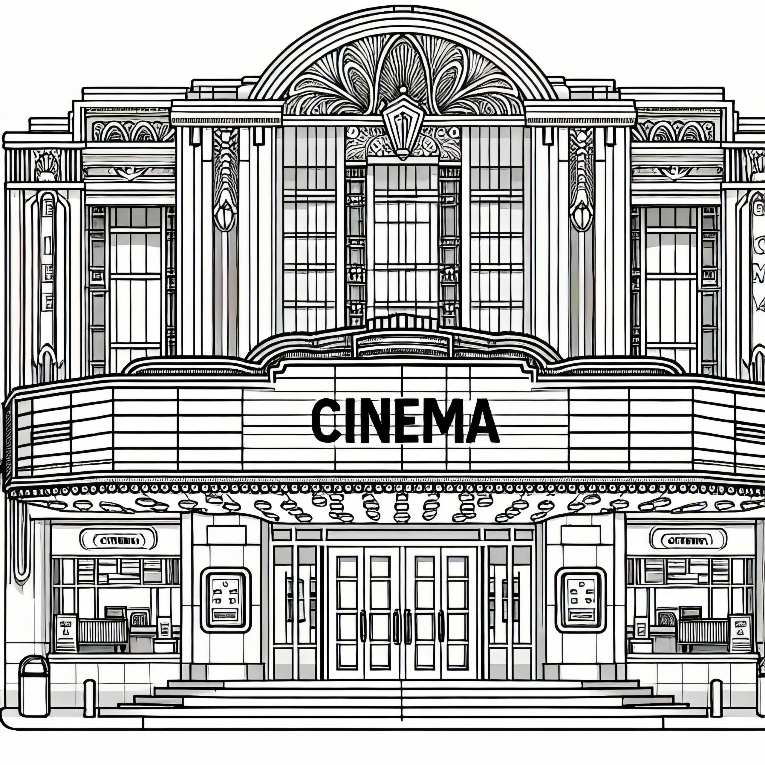 Kino Ausmalbild Gratis: Ein Kostenfreies Vergnügen für Kreative