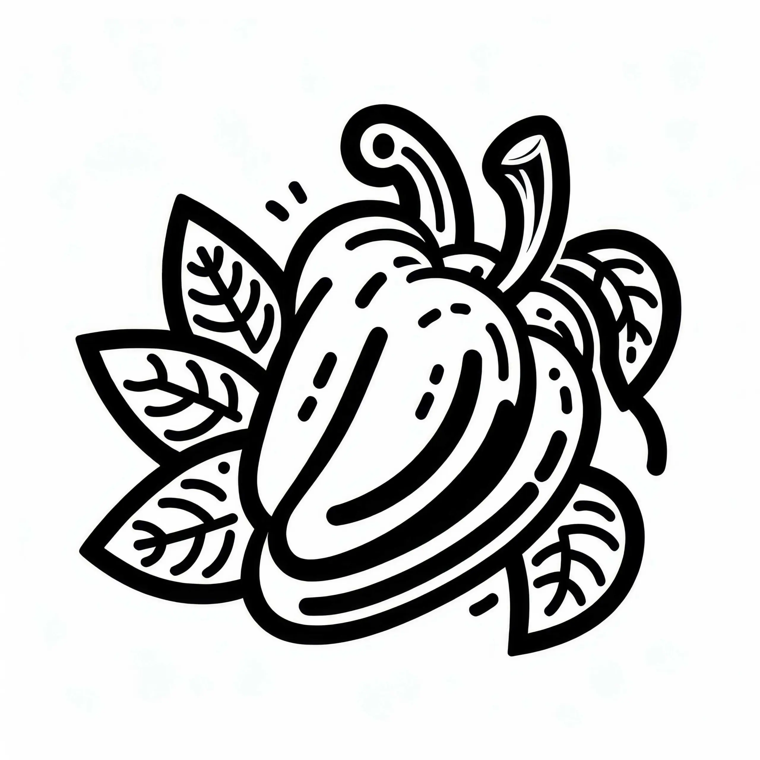 Kirschpaprika Malvorlage Kostenlos (Ausmalbild)