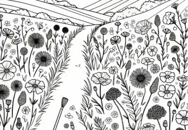 Wildblumen zum Ausdrucken & Ausmalen