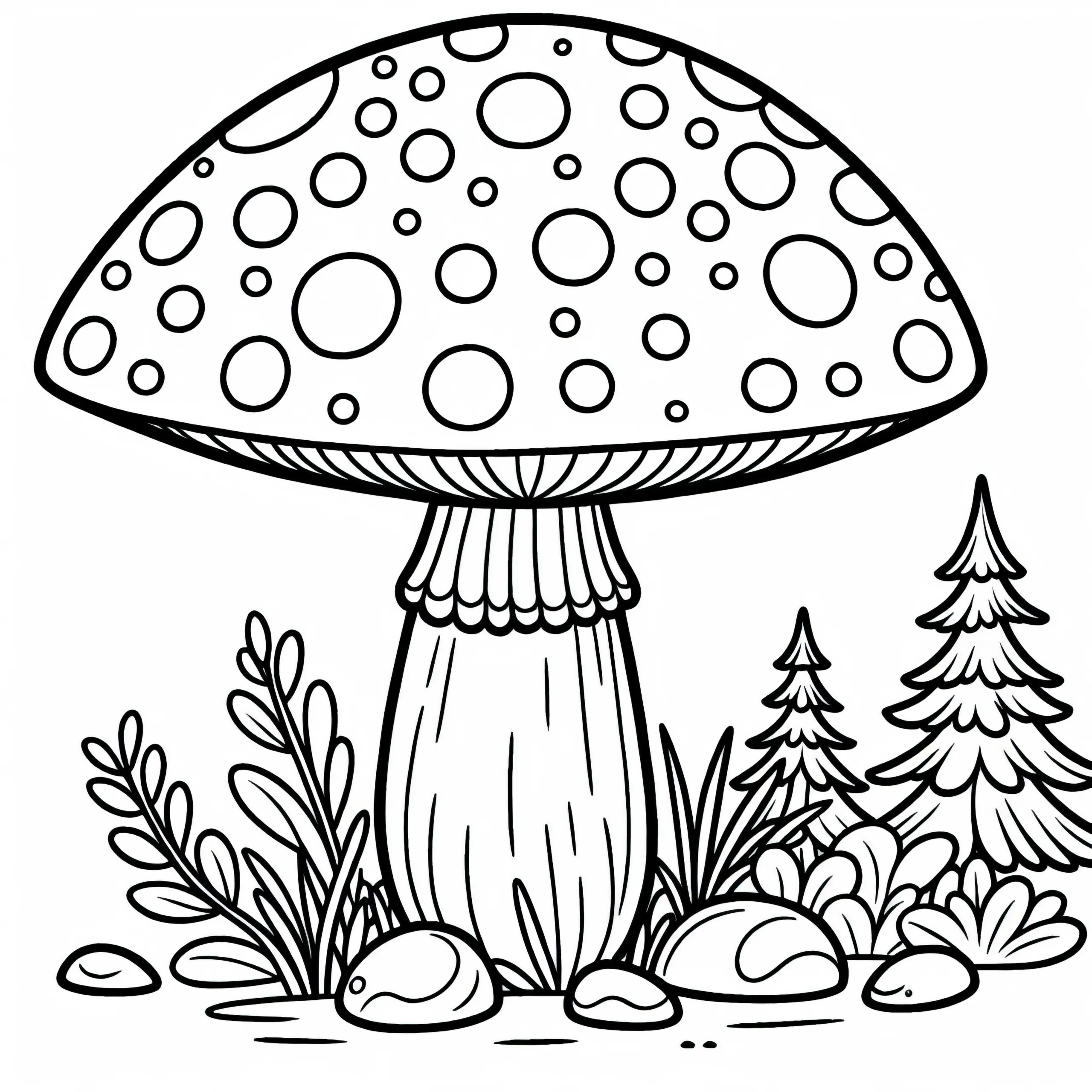 Knollenblätterpilz Ausmalbild – Gratis Download für Kreative