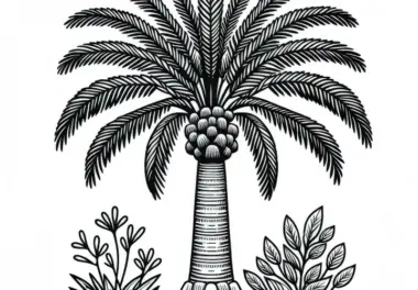 Königspalme Roystonea Regia Malvorlage Gratis