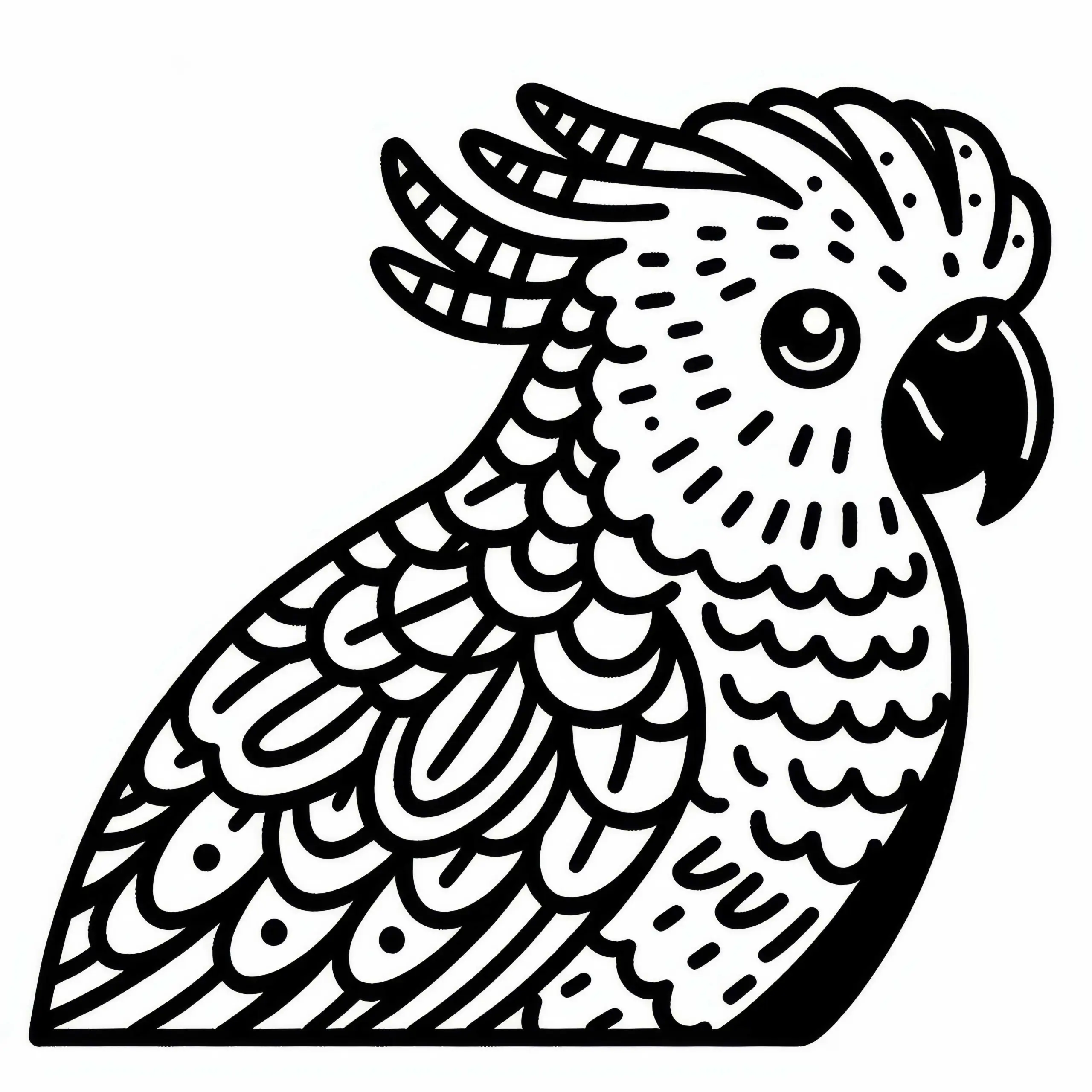 Königssittich und Australischer Königspapagei – Vogel aus Australien als Ausmalbild