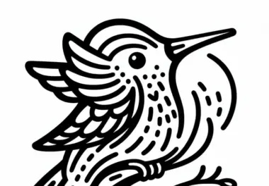 Kolibri Vogel Südamerika Ausmalbild Gratis