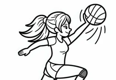 Korbball: kostenlose Ausmalbilder